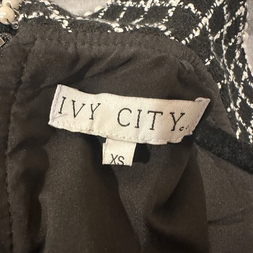 Ivy City Co Black and White Mini Dress - Picture 3 of 3